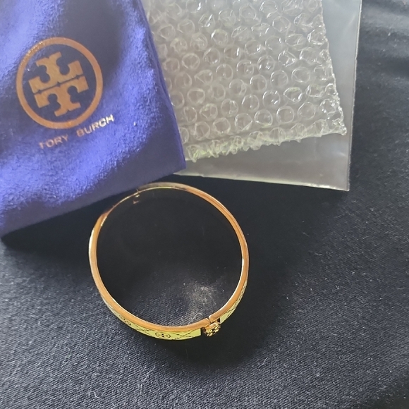 Tory Burch Gold and Cream Bracelet - Picture 2 of 5